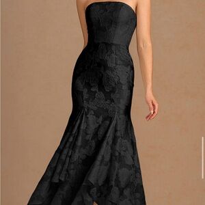 Azazie Avina Black Maxi Dress